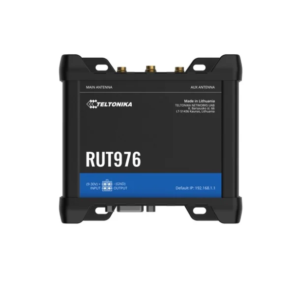 Teltonika RUT976000200 RUT976 Redcap 5G Router, Dual-SIM, WAN Failover with 4x Ethernet Ports Teltonika RUT976000200 RUT976 Redcap 5G Router, Dual-SIM, WAN Failover with 4x Ethernet Ports