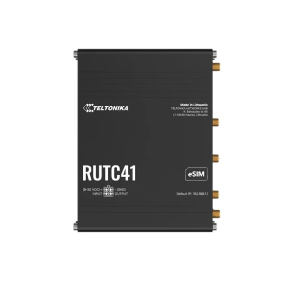 Teltonika RUTC4100AA00 RUTC41 4G EDGE ROUTER, Dual-core, Dual-band Wi-Fi 6, 1 GB RAM