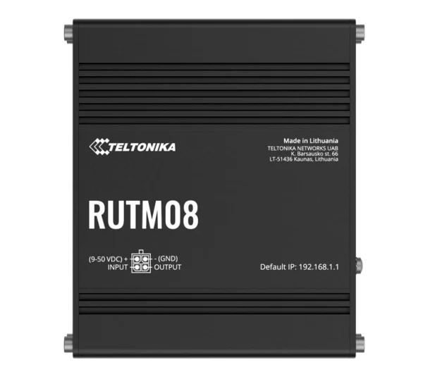 Teltonika RUTM08000300RUTM08 Industrial Wired Router, 4 Gigabit RJ45 Ports,128 tag/port-based Teltonika RUTM08000300 RUTM08 Industrial Wired Router
