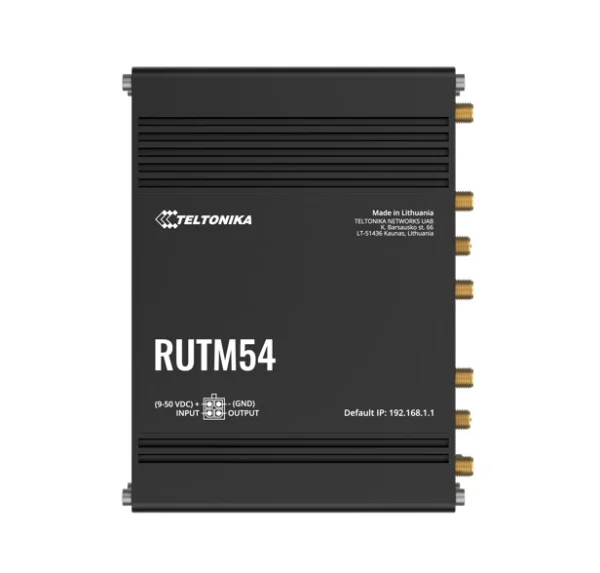 Teltonika RUTM54000300RUTM54 Dual 5G Router, Dual SIM & eSIM™, Telit 5G Modem, Auto-Failover, Teltonika RUTM54000300 RUTM54 Dual 5G Router, Dual SIM & eSIM™, Telit 5G Modem, Auto-Failover,