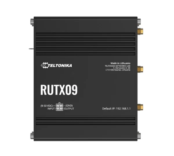Teltonika RUTX09200300 RUTX09 Industrial Cellular Router, 4G LTE CAT 6, Dual SIM Teltonika RUTX09200300 RUTX09 Industrial Cellular Router, 4G LTE CAT 6, Dual SIM