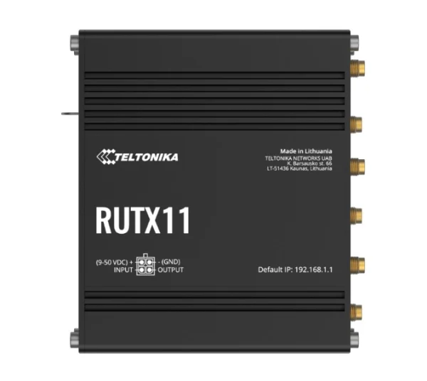 Teltonika RUTX11200200 RUTX11 Industrial Cellular Router, 4G LTE CAT 6, Dual SIM Teltonika RUTX11200200 RUTX11 Industrial Cellular Router, 4G LTE CAT 6, Dual SIM