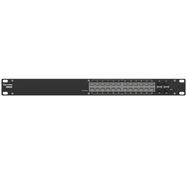 Teltonika SWM282 PoE+ managed switch, 24 PoE+ ports with up to 30W per port, 10/100/1000 Mbps Teltonika SWM282 PoE+ managed switch, 24 PoE+ ports with up to 30W per port, 10/100/1000 Mbps