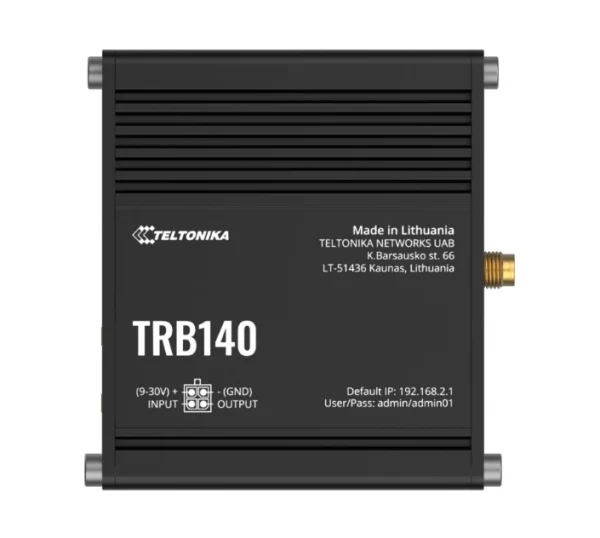 Teltonika TRB140107000 TRB140 Industrial Rugged LTE Gateway, 4G/LTE (Cat 4), Compatible Teltonika TRB140107000 TRB140 Industrial Rugged LTE Gateway, 4G/LTE (Cat 4), Compatible