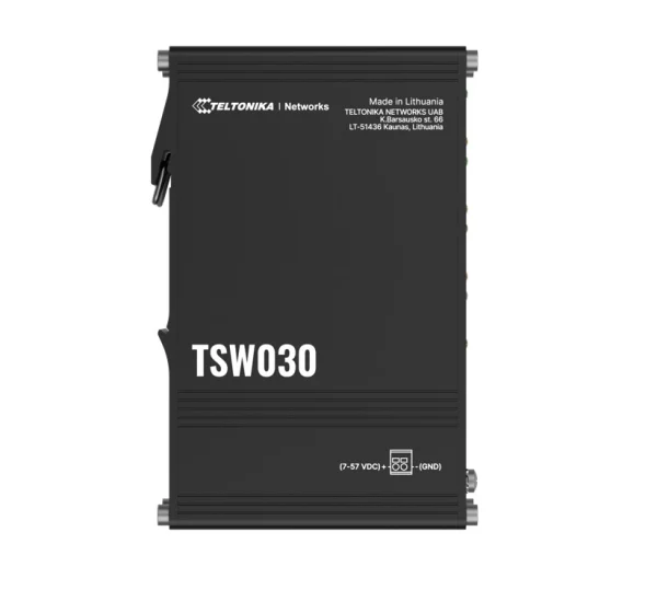 Teltonika TSW030000000 TSW030 8-PORT ETHERNET SWITCH, 2-PIN Power Input, 10/100 Mbps