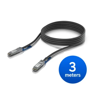 Ubiquiti UACC-DAC-QSFP28-3M 100G Direct Attach Cable, Cable length 3m, Single Pack Ubiquiti UACC-DAC-QSFP28-3M 100G Direct Attach Cable, Cable length 3m, Single Pack