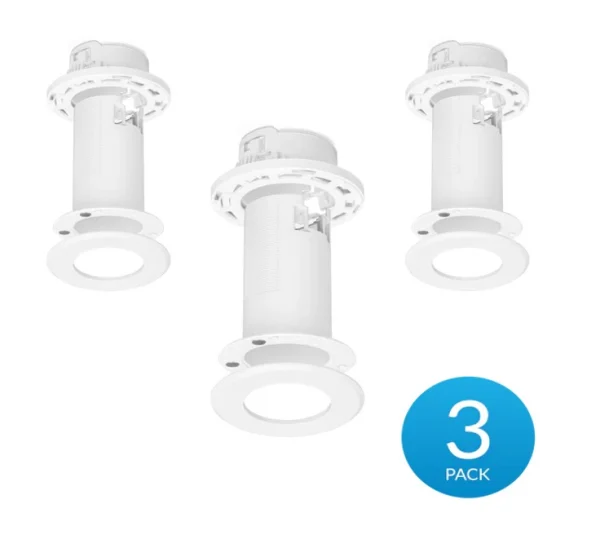 Ubiquiti FlexHD-CM-3Ceiling Mount 3 Pack, Compatible with U6 Mesh& FlexHD, Mounts to a Drop Ubiquiti FlexHD-CM-3 Ceiling Mount 3 Pack, Compatible with U6 Mesh& FlexHD