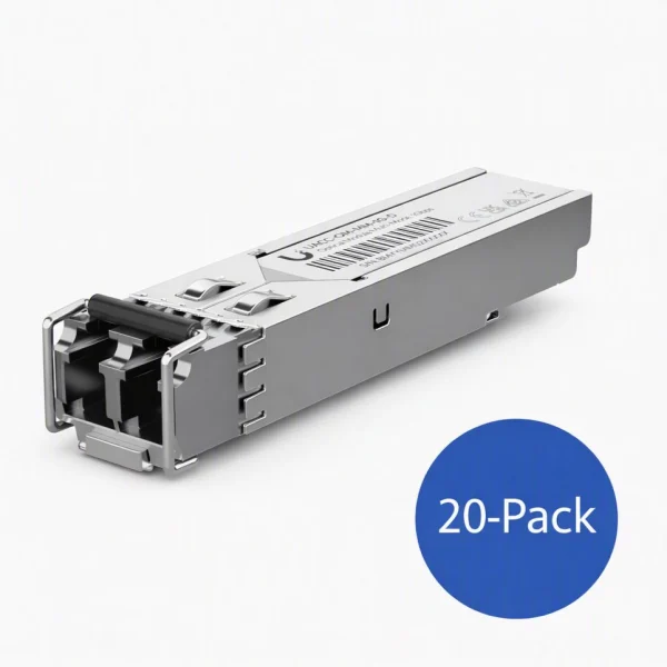 Ubiquiti UACC-OM-MM-1G-D-20 UFiber SFP Multi-Mode Fiber Module, 20-Pack