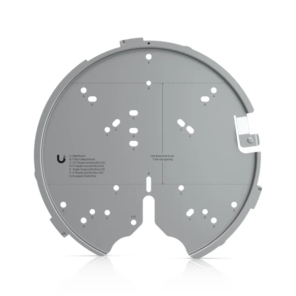 Ubiquiti U-PRO-MP Versatile Mounting System, For U7 Pro, U6 Enterprise, U6 Pro, U6 Long-Range