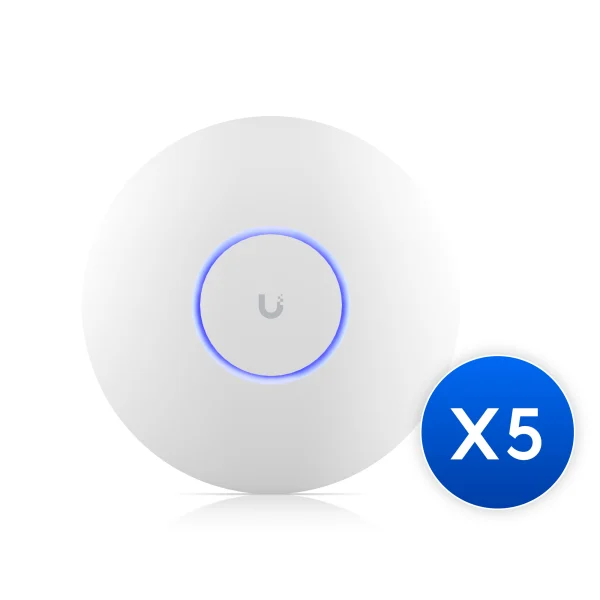 Ubiquiti U7-Pro-5UniFi WiFi 7 AP,5 Pack ,Ceiling-mount, AP 6 GHz Support, 2.5 GbE Uplink, 9.3 Ubiquiti U7-Pro-5 UniFi WiFi 7 AP,5 Pack ,Ceiling-mount, AP 6 GHz Support, 2.5 GbE Uplink