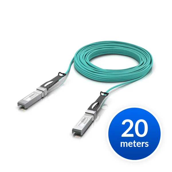 Ubiquiti UACC-AOC-SFP28-20M 25 Gbps Long-Range DAC, Long-range SFP28, 20m Length