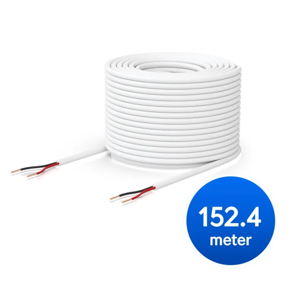 Ubiquiti Door Lock Relay Cable, 500-foot (152.4 m) Spool of One Pair, Low-voltage Cable, Solid Ubiquiti Door Lock Relay Cable, 500-foot (152.4 m) Spool of One Pair, Low-voltage Cable