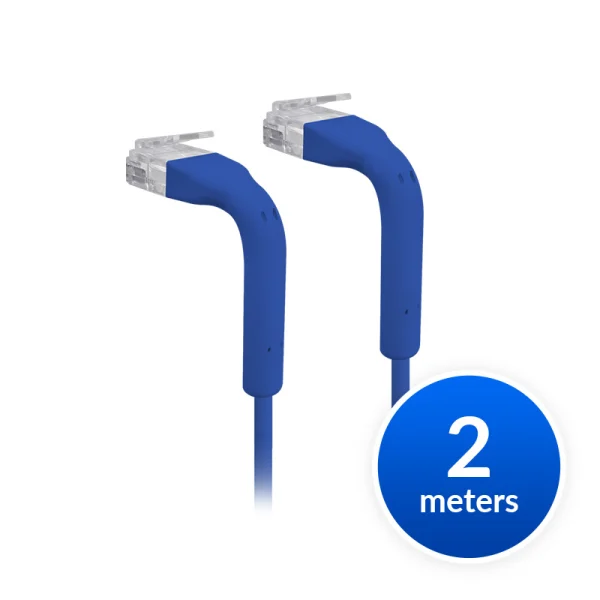 Ubiquiti U-Cable-Patch-2M-RJ45-BLUniFi Patch Cable Single Unit, 2m, Blue, End Bendable to 90 Ubiquiti U-Cable-Patch-2M-RJ45-BL UniFi Patch Cable Single Unit, 2m, Blue
