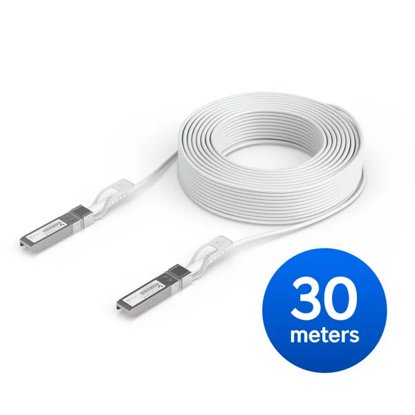Ubiquiti UACC-Uplink-SFP28-30MUplink Cable Direct Attach Cable, 30M,Auto Link Optimization For Ubiquiti UACC-Uplink-SFP28-30M Uplink Cable Direct Attach Cable