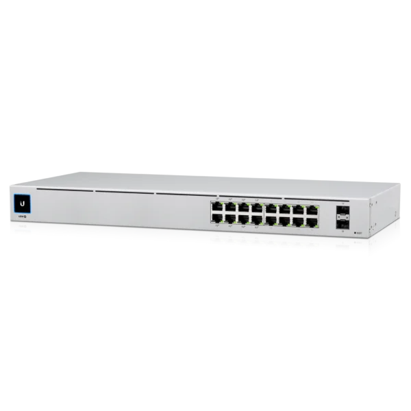 Ubiquiti USW-16-POEUniFi 16-port Managed Gigabit Switch – 8x PoE+ Ports, 8x Gigabit Ethernet Ubiquiti USW-16-POE UniFi 16-port Managed Gigabit Switch - 8x PoE+ Ports