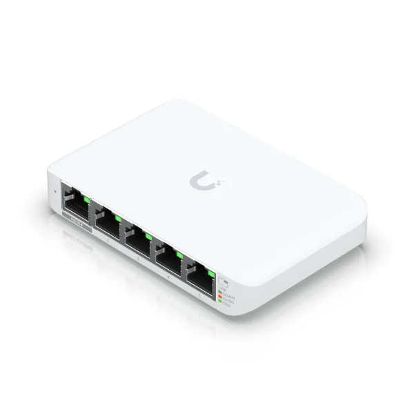 Ubiquiti USW Flex Mini, UniFi, Layer 2 Gigabit Switch, 5x GbE RJ45 Ports, Power Via PoE Ubiquiti USW Flex Mini, UniFi, Layer 2 Gigabit Switch, 5x GbE RJ45 Ports