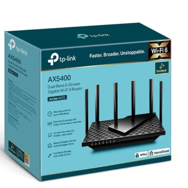 TP-Link Archer AX55 Pro AX3000 Dual-Band Wi-Fi 6 Router TP-Link Archer AX55 Pro AX3000 Dual-Band Wi-Fi 6 Router