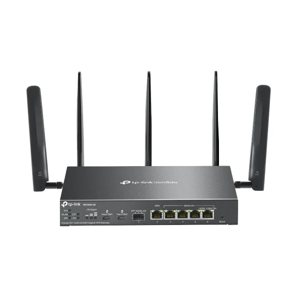(CH)TP-Link ER706W-4G Omada 4G+ Cat6 AX3000 Gigabit VPN Router, 4G+, Dual Band Wi-fi 6, 6 TP-Link ER706W-4G Omada 4G+ Cat6 AX3000 Gigabit VPN Router, 4G+, Dual Band Wi-fi 6