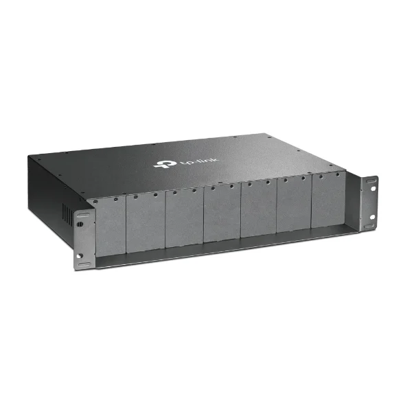 TP-Link MC1400 19' 2U Rackmount Chassis for 14-Slot Media Converters, Redundant Power Supply