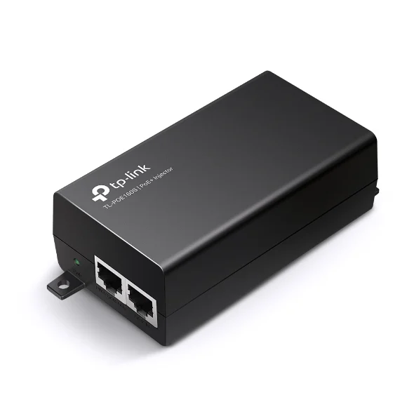 TP-Link TL-POE160S Omada PoE+ Injector, 2 Gigabit Ports, 802.3af/at, Integrated Power Supply