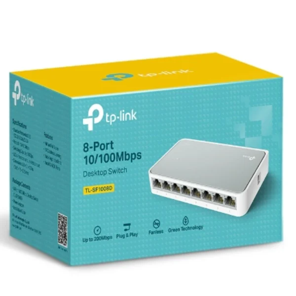 TP-Link TL-SF1008D 8-port 10/100M Desktop Switch, 8 10/100M RJ45 ports, Plastic case TP-Link TL-SF1008D 8-port 10/100M Desktop Switch, 8 10/100M RJ45 ports, Plastic case