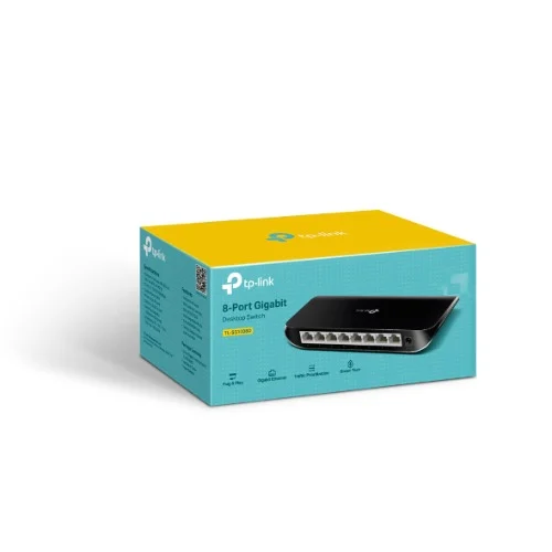 TP-Link TL-SG1008D 8-Port Gigabit Unmanaged Switch Desktop Wall-Mounting Plastic Case Fanless TP-Link TL-SG1008D 8-Port Gigabit Unmanaged Switch Desktop Wall-Mounting Plastic Case Fanless