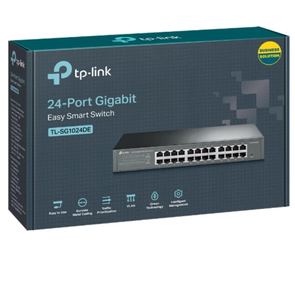 TP-Link TL-SG1024DE 24-Port Gigabit Desktop/Rackmount Easy Smart Switch energy-efficient L2