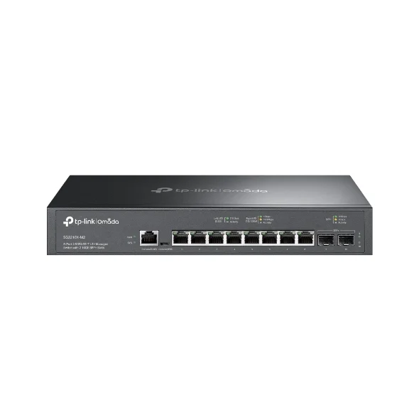 TP-Link SG3210X-M2 Omada 8-Port 2.5GBASE-T L2+ Managed Switch with 2 10GE SFP+ Slots by Omada TP-Link SG3210X-M2 Omada 8-Port 2.5GBASE-T L2+ Managed Switch