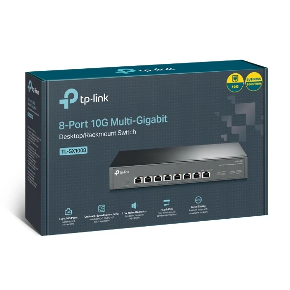 TP-Link TL-SX1008 8-Port 10G Desktop/Rackmount Switch, 160Gbps TP-Link TL-SX1008 8-Port 10G Desktop/Rackmount Switch, 160Gbps