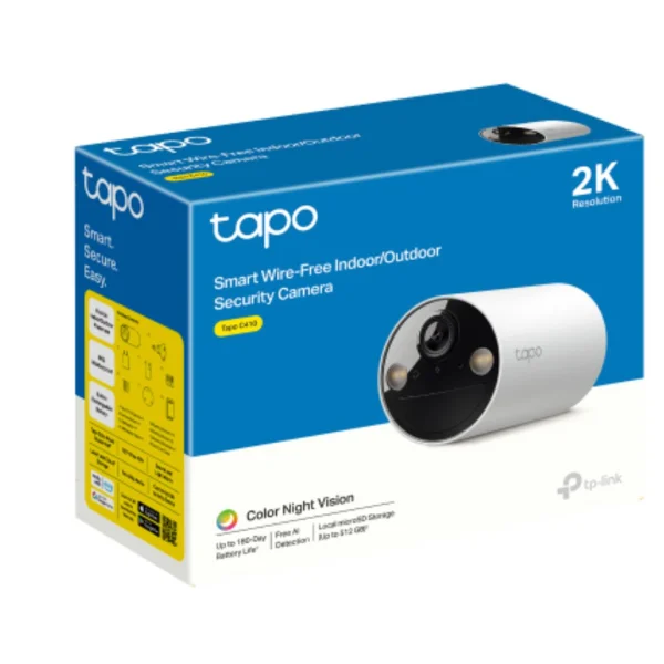 TP-Link TC82 Battery-Powered Outdoor Security Camera, Color Night Vision