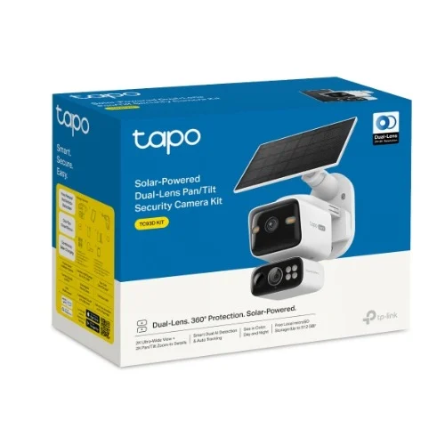 TP-Link TC93D KIT Solar-Powered Dual-Lens Pan/Tilt Security Camera Kit TP-Link TC93D KIT Solar-Powered Dual-Lens Pan/Tilt Security Camera Kit