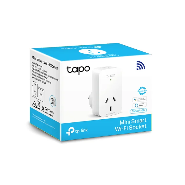 TP-Link Tapo P100(1-pack) Mini Smart Wi-Fi Socket Smart Plug, Remote Control, Voice Control TP-Link Tapo P100(1-pack) Mini Smart Wi-Fi Socket Smart Plug, Remote Control, Voice Control