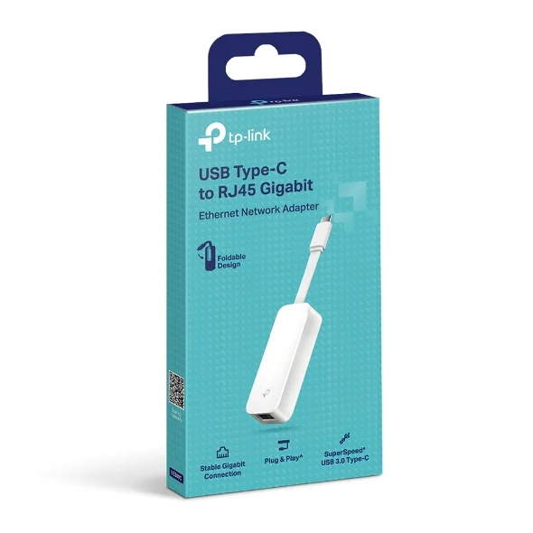 TP-Link UE300C USB 3.0 Type-C to Gigabit Ethernet Network Adapter, 1 USB 3.0 Type-C Connector
