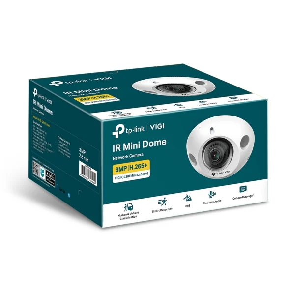 TP-LINK VIGI C230I Mini(2.8mm) VIGI 3MP C230I Mini(2.8mm) IR Mini Dome Network Camera TP-LINK VIGI C230I Mini(2.8mm) VIGI 3MP C230I Mini(2.8mm) IR Mini Dome Network Camera