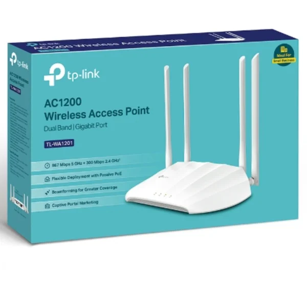 TP-Link TL-WA1201 AC1200 Wireless Access Point, AC1200 Dual-Band Wi-Fi, Passive POE