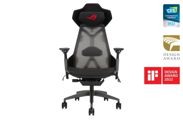ASUS ROG DESTRIER SL400 ROG Destrier Ergo Gaming Chair - Black, 150kg Load, 3D 360° Armrests