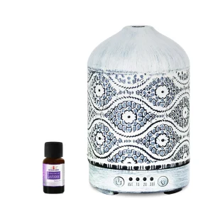ACA-AD-S2 (LS) mbeat® activiva Metal Essential Oil and Aroma Diffuser-Vintage White -100ml
