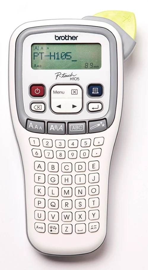Brother PTH105 WHITE/GRAY ACCENT HANDHELD LABELLER – 3.5-12MM TZE TAPE MODEL Brother PTH105 WHITE/GRAY ACCENT HANDHELD LABELLER - 3.5-12MM TZE TAPE MODEL