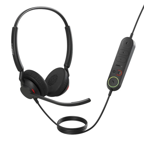 Jabra 4099-419-269Engage 40 (Inline Link) UC Dual USB-C/A Corded Headsets, Lightweight & Jabra 4099-419-269 Engage 40 (Inline Link) UC Dual USB-C/A Corded Headsets