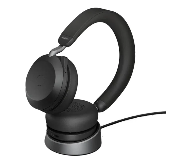Jabra 27599-999-889 Evolve2 75 USB-C Link380c MS Stereo Stand Black, 8-Mic Technology