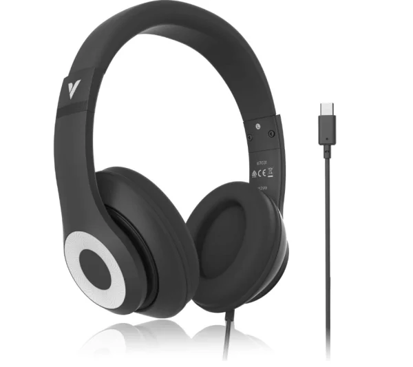 Verbatim Audio Headphone Mic Classic Type C – Black, Clear Sound, Comfort Verbatim Audio Headphone Mic Classic Type C - Black, Clear Sound, Comfort