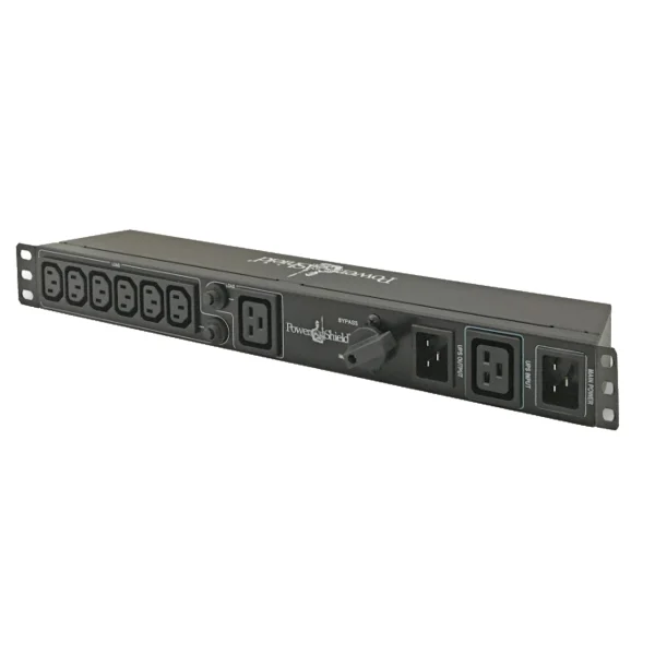 PowerShield PSMBS3KRack Mount Bypass Switch Plus Hot Swap PDU for 3kVA, 1U, 15Amp Input PowerShield PSMBS3K Rack Mount Bypass Switch Plus Hot Swap PDU for 3kVA, 1U, 15Amp Input