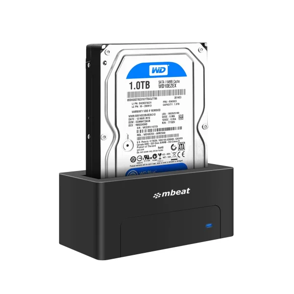 MBEAT MB-HDD-235D1K ® D1 USB 3.0 3.5′ & 2.5′ SATA HDD Docking Station MBEAT MB-HDD-235D1K ® D1 USB 3.0 3.5' & 2.5' SATA HDD Docking Station