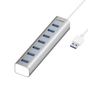 MBEAT MB-HUB768® 7-Port USB 3.0 Powered Hub – USB 2.0/1.1/Aluminium Slim Design Hub with Fast MBEAT MB-HUB768 ® 7-Port USB 3.0 Powered Hub - USB 2.0/1.1/Aluminium Slim Design Hub