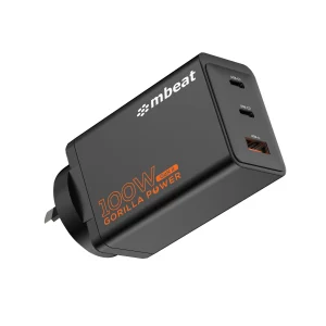 MBEAT MB-PD100W2CA-K ® Gorilla Power PD 100W GaN II USB-C Charger 50% smaller than the