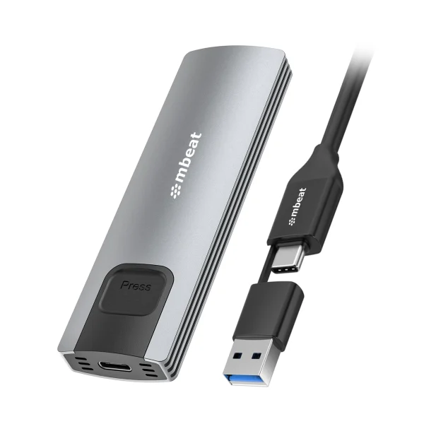 MBEAT MB-XCS-CM03GRY ® 10Gbps M.2 NVMe SATA SSD Enclosure Easily install Versatile Storage MBEAT MB-XCS-CM03GRY ® 10Gbps M.2 NVMe SATA SSD Enclosure Easily install Versatile Storage