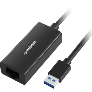 MB-U3GL-1K (LS) mbeat® USB 3.0 Gigabit Etherent Adapter - Black RJ45