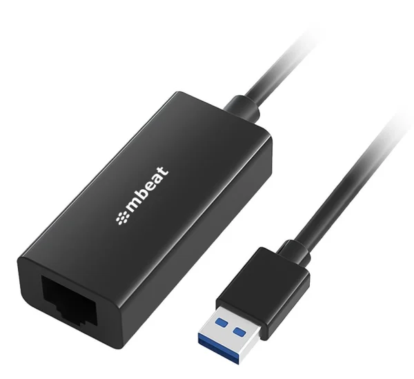 MB-U3GL-1K (LS) mbeat® USB 3.0 Gigabit Etherent Adapter – Black RJ45, up to 1000Mbps speed. MB-U3GL-1K (LS) mbeat® USB 3.0 Gigabit Etherent Adapter - Black RJ45