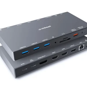 MB-UCD-X15 (LS) mbeat 15-in-1 Triple Display USB-C Docking Station 2x HDMI 1x DP 1x 100W PD
