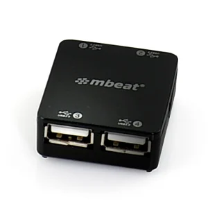 USB-UPH110K (LS)mbeat® 4 Port USB 2.0 Hub – USB 2.0 Plug and Play/ High Speed Interface/ Ideal USB-UPH110K (LS)mbeat® 4 Port USB 2.0 Hub